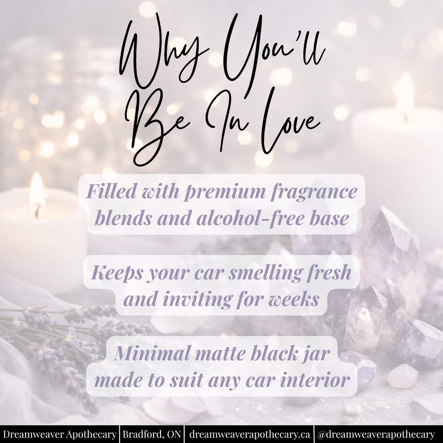 Amethyst Dream Car Diffuser