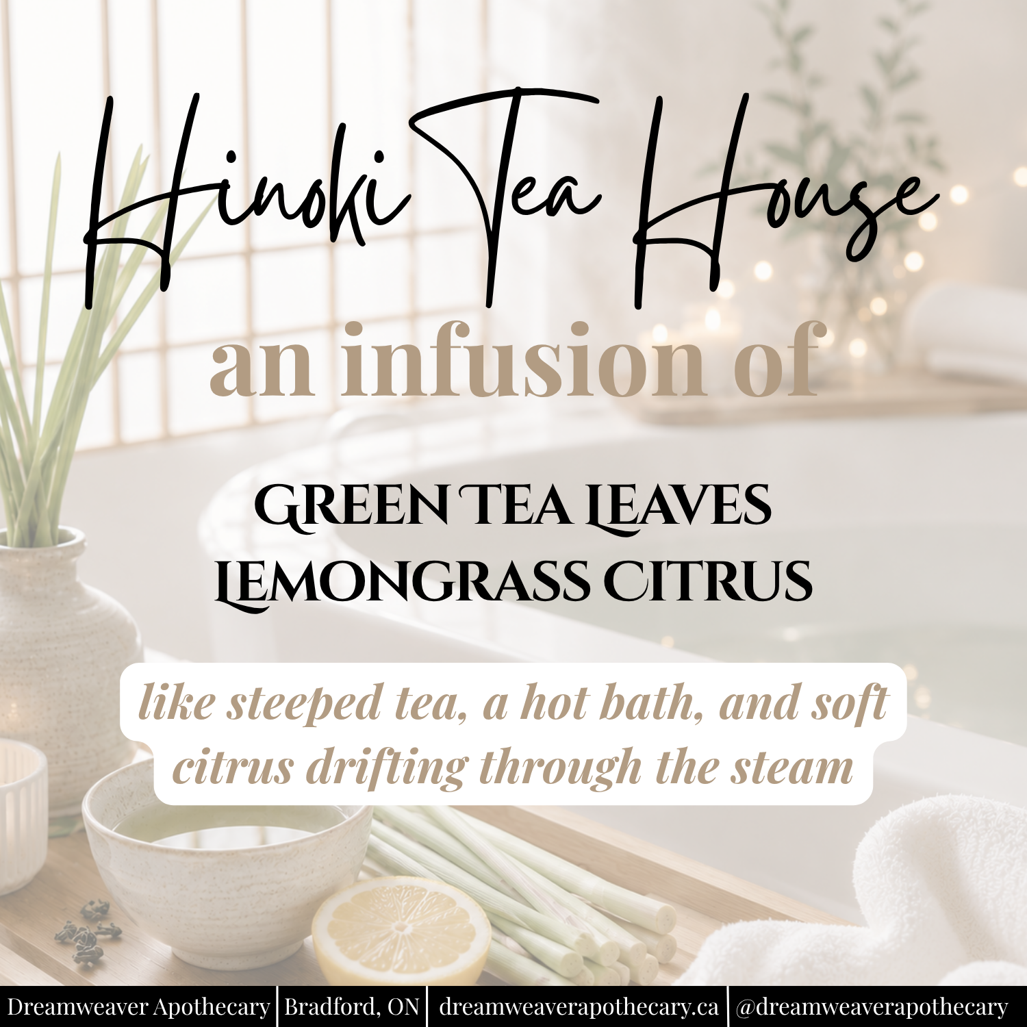 Hinoki Tea House Scented Wax Melt