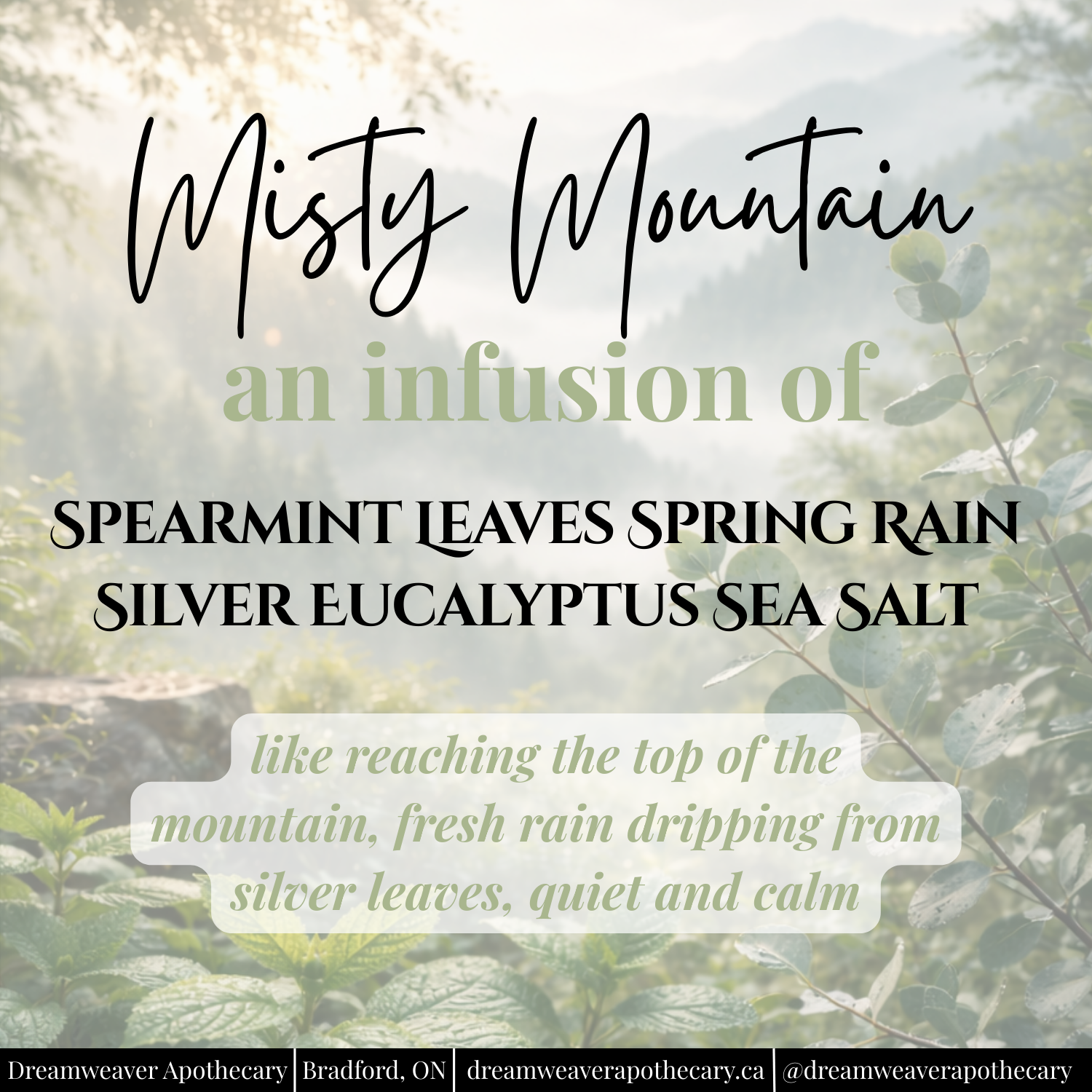Misty Mountain Scented Wax Melt