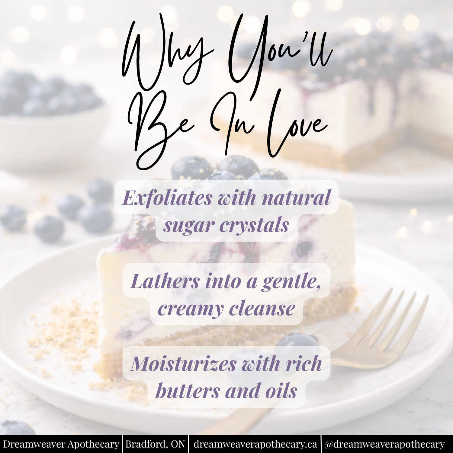 Blueberry Cheesecake Foaming Body Scrub