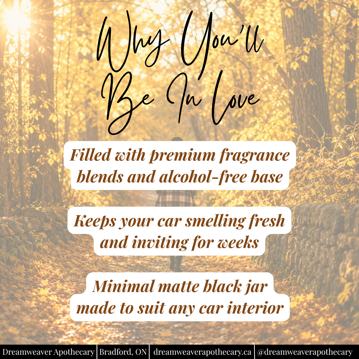 Golden Leaves Car Diffuser